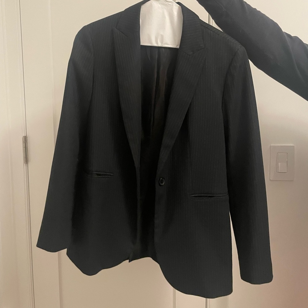 Zara navy pinstripe blazer